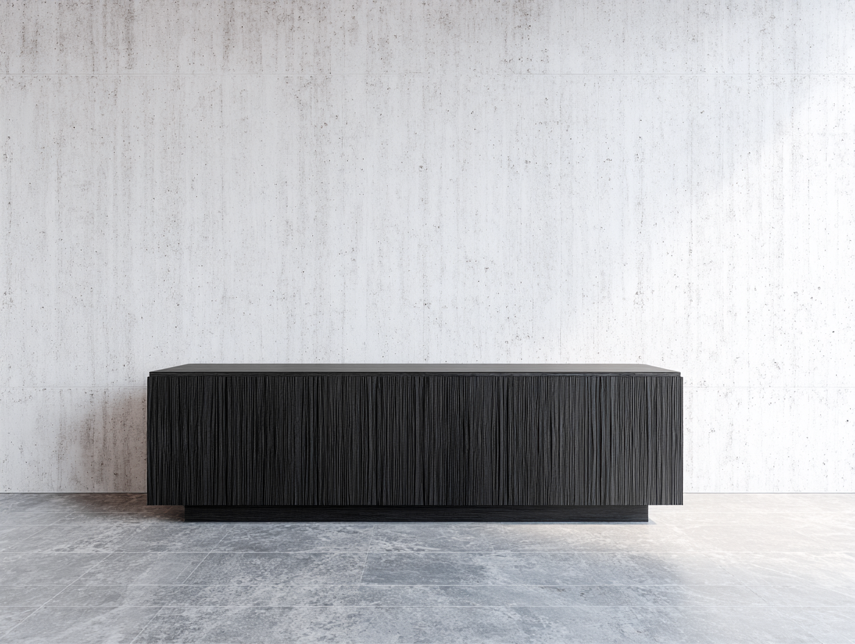 Dielenschrank Holz 180x40x70 cm - Schwarz - moderner Flurschrank geeignet für Diele und Eingangsbereich