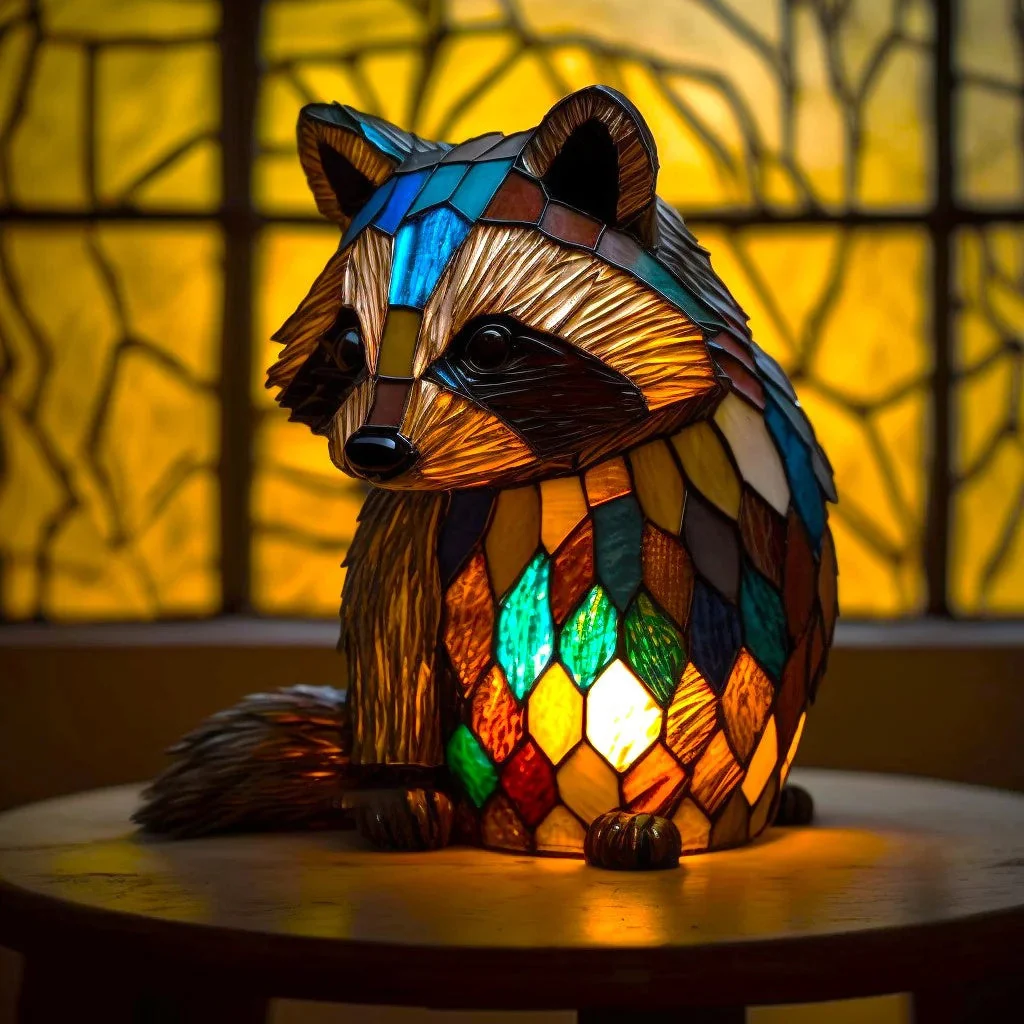 Tischlampe im Tierdesign aus Glas