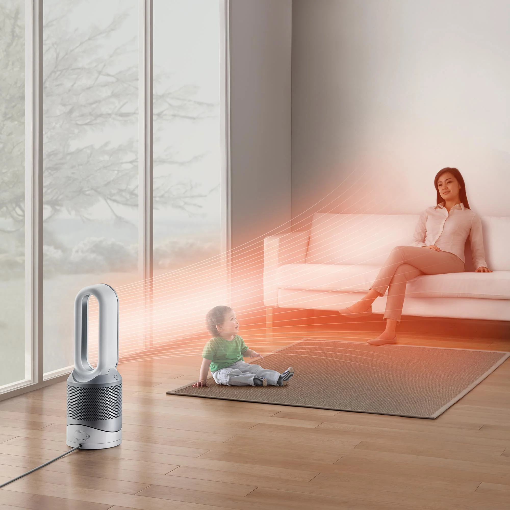 Dyson Pure Hot+Cool Ventilatore Purificatore Termoventilatore – Bianco/Argento