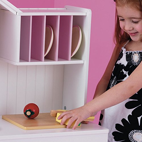 KidKraft Cucina Giocattolo in Legno Modern Country per Bambini con Tende vere, Giochi per Bambini 3  anni, 53222, Esclusivo Amazon : Giochi e giocattoli