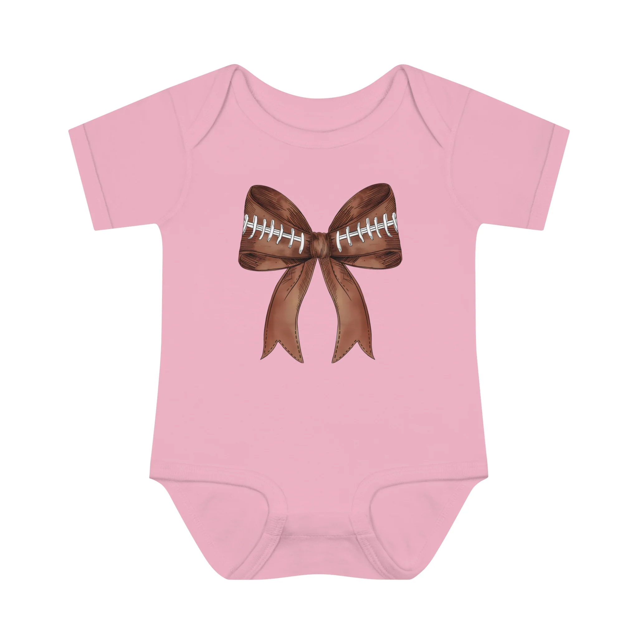 Baby Football Bow Bodsuit