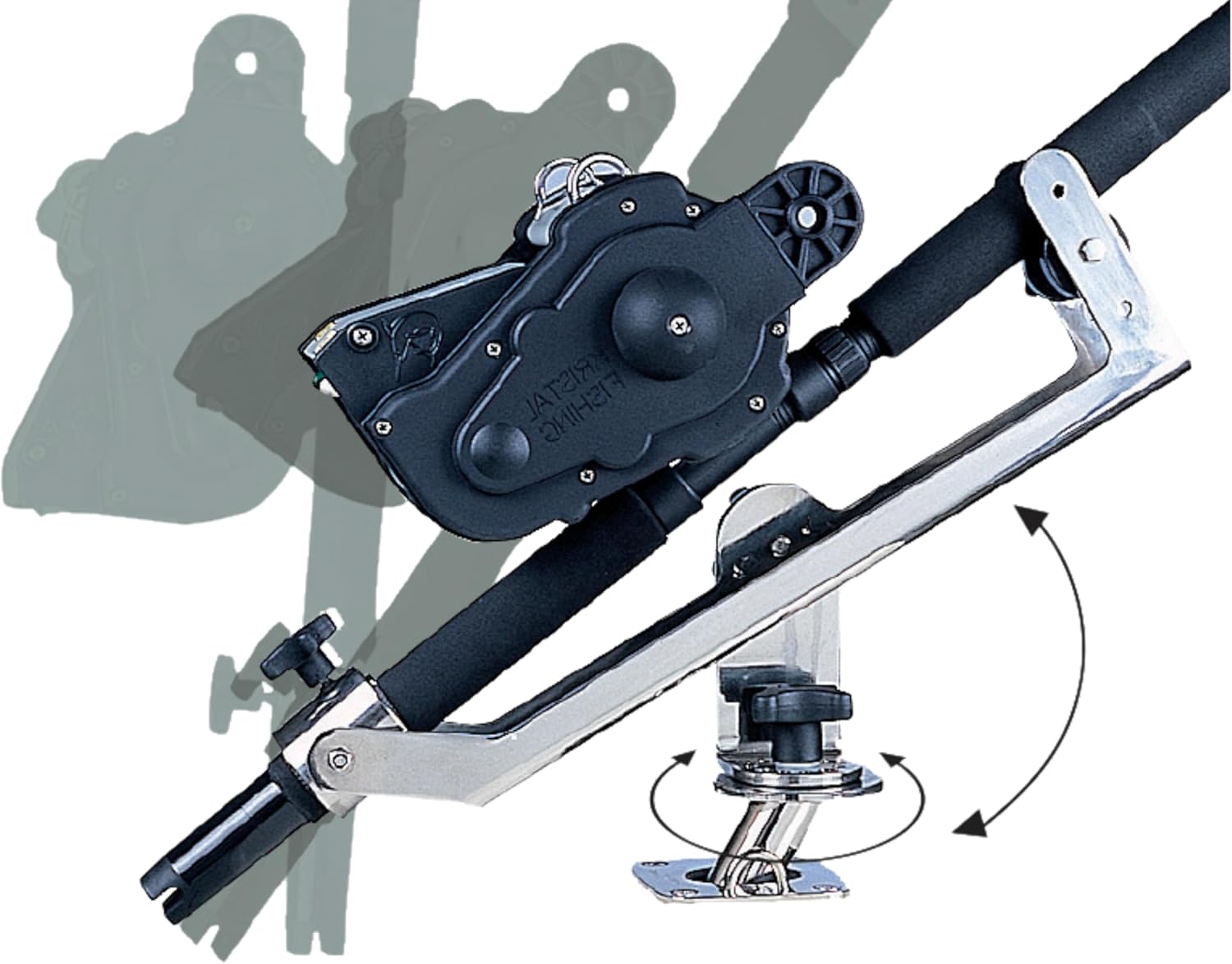 Schwenk- und schwenkbarer Rutenhalter SPC
