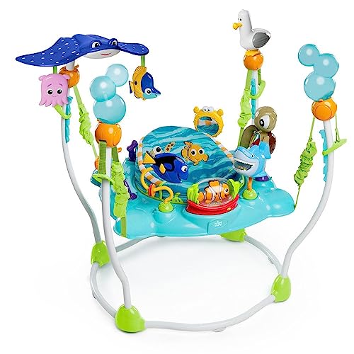 Bright Starts Disney Baby Finding Nemo Activity Center Jumper with Interactive Toys, 360�� Seat, Adjustable Positions