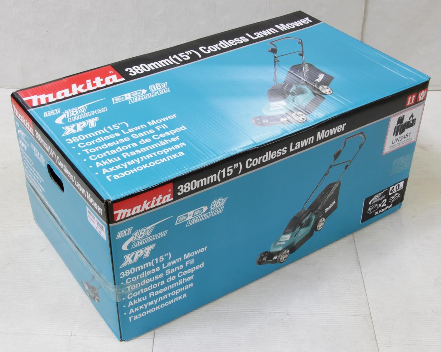 Makita DLM382Z Akku-Rasenmäher 2x18 V (ohne Akku, ohne Ladegerät)
