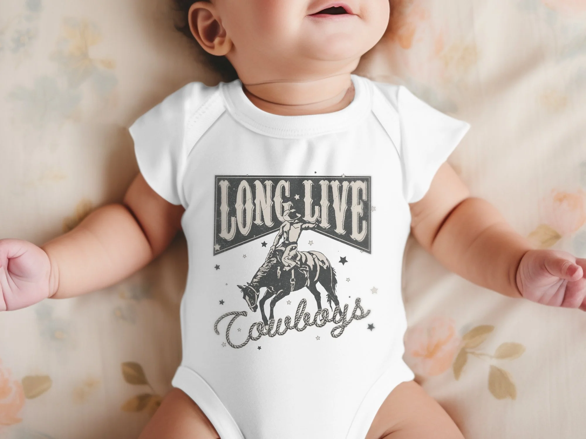 Vintage Cowboy Shirt, Long Live Cowboys Shirt, Cowboy Crewneck Sweatshirt, Western Baby Rompers, Rodeo Fashion