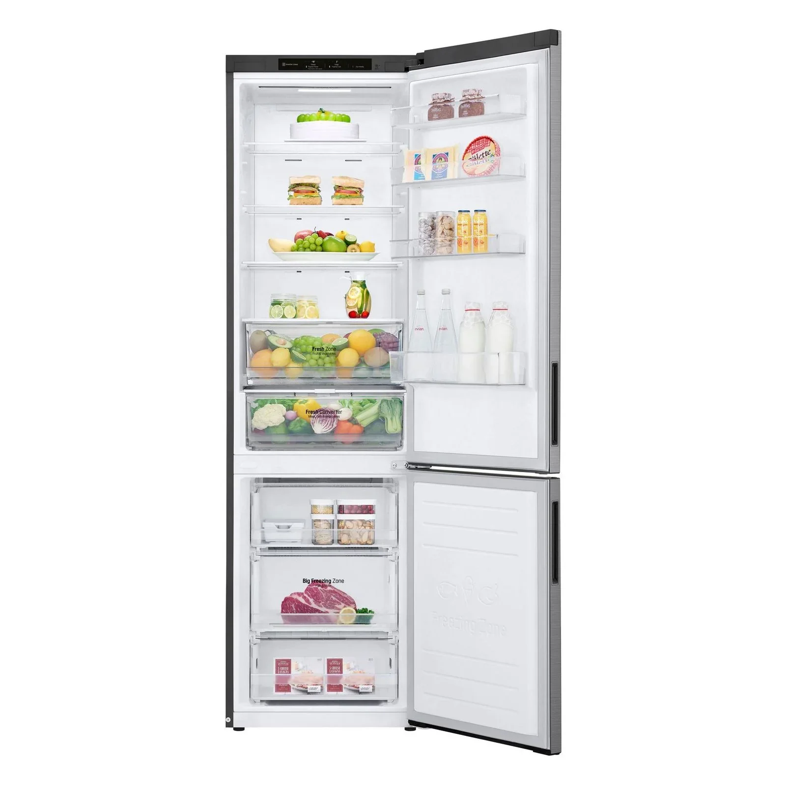 2026 LG Frigorífico combinado con congelador GBP62PZNAC Compresor Inverter Lineal