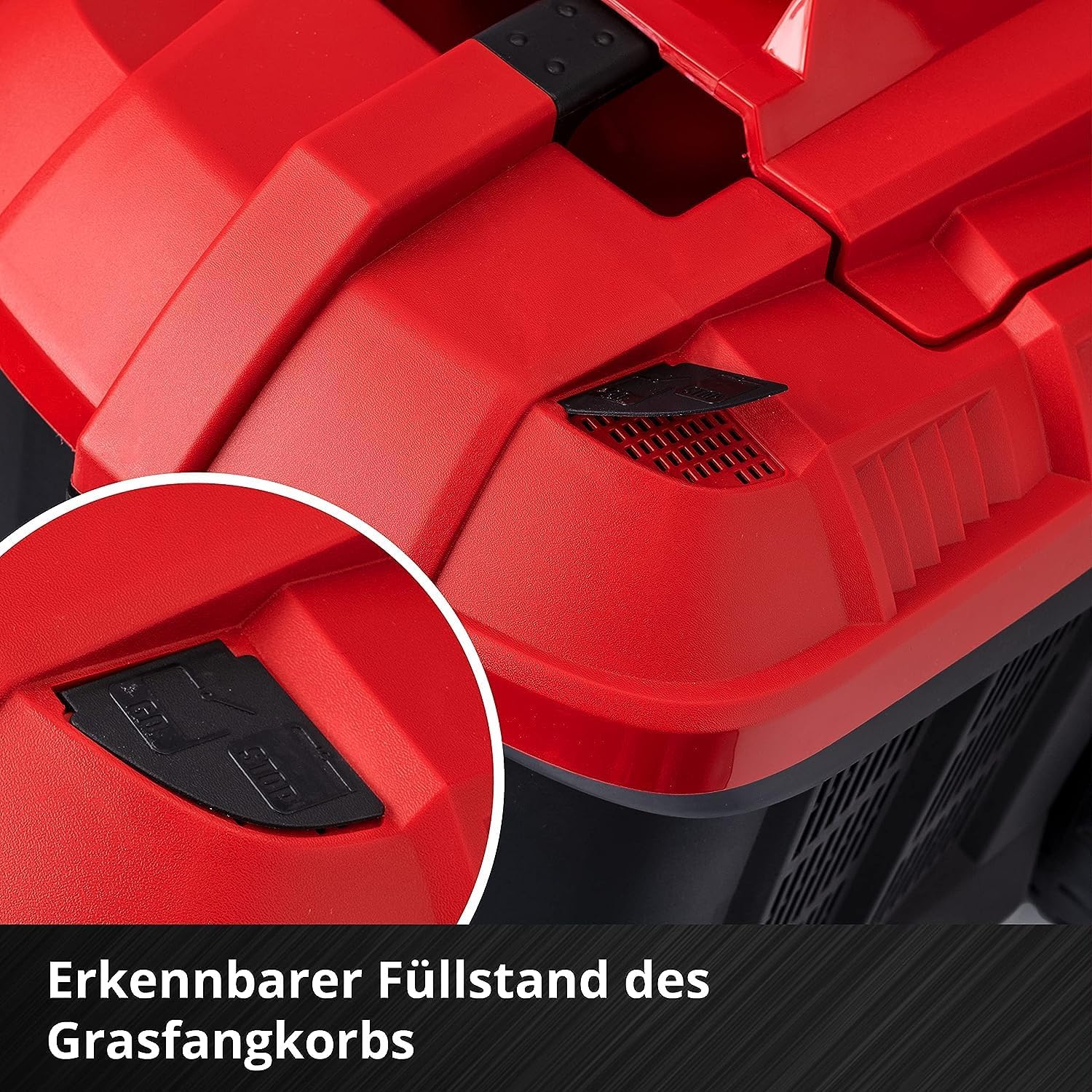 Einhell Akku-Rasenmäher GE-CM 36/36 Li Kit Power X-Change (36 V, 36 cm Schnittbreite, bis 400 m², Brushless, 40L Fangkorb, 25-75 mm Schnitthöhe, inkl. 2x 4,0 Ah Akku + 2x Ladegerät)