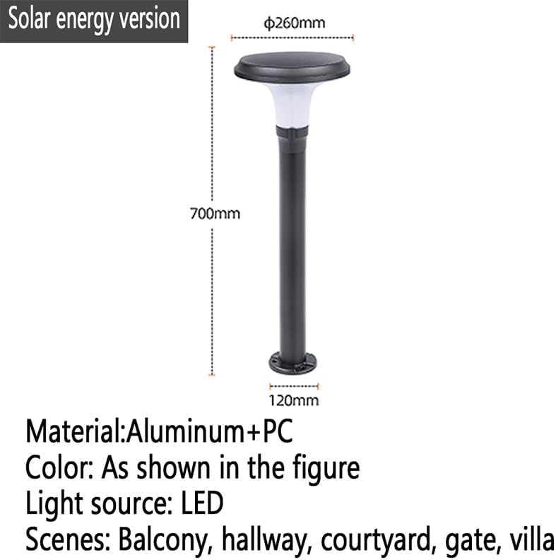 Stilvolle wasserdichte Gartenlampe, 92 cm, Außenleuchte für Villen, Innenhöfe und Wohnbereiche, ideal für Wege und Landschaftsdekoration (1 Stück)