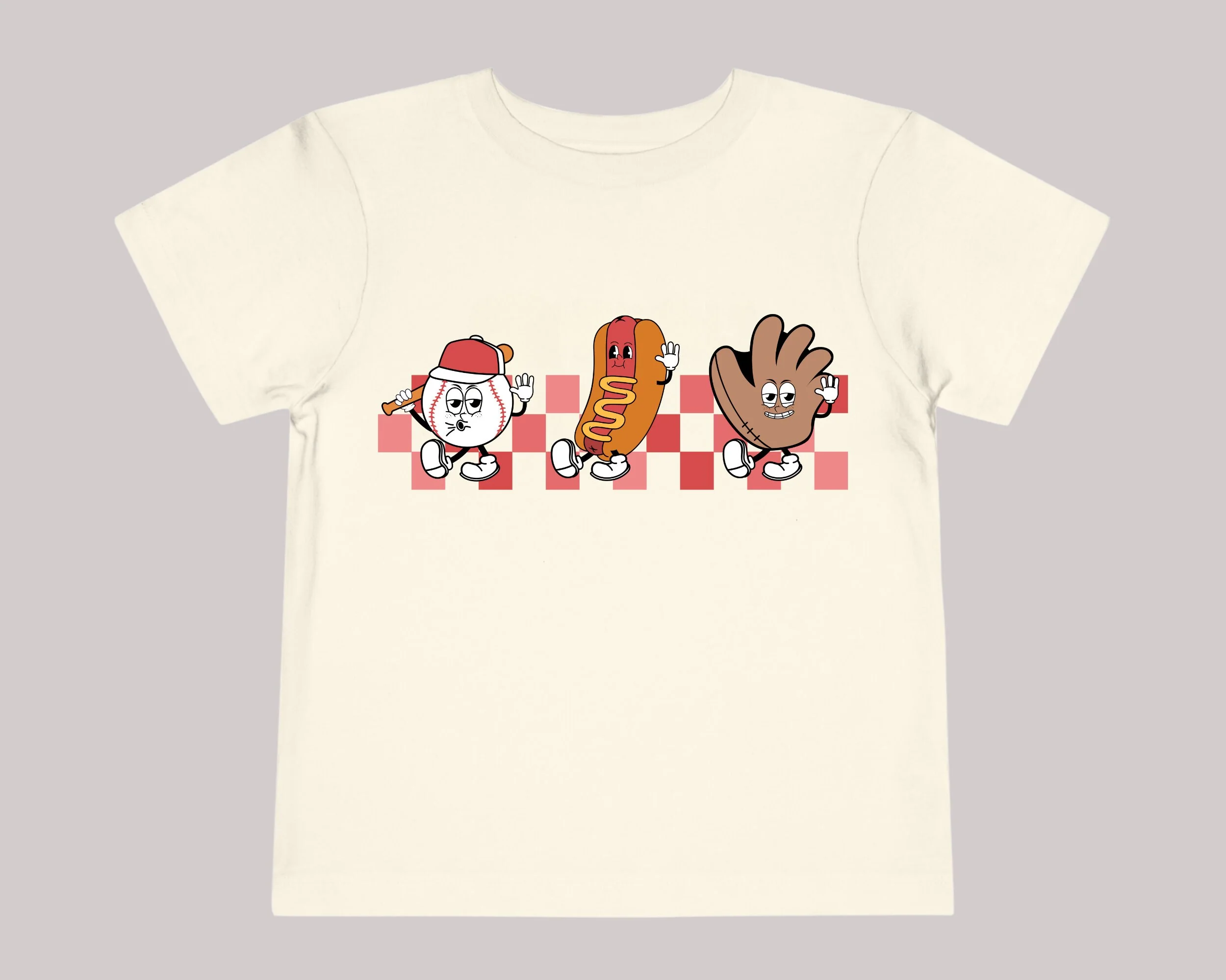 Baseball Snacks Shirt | Retro Baseball Toddler Shirt