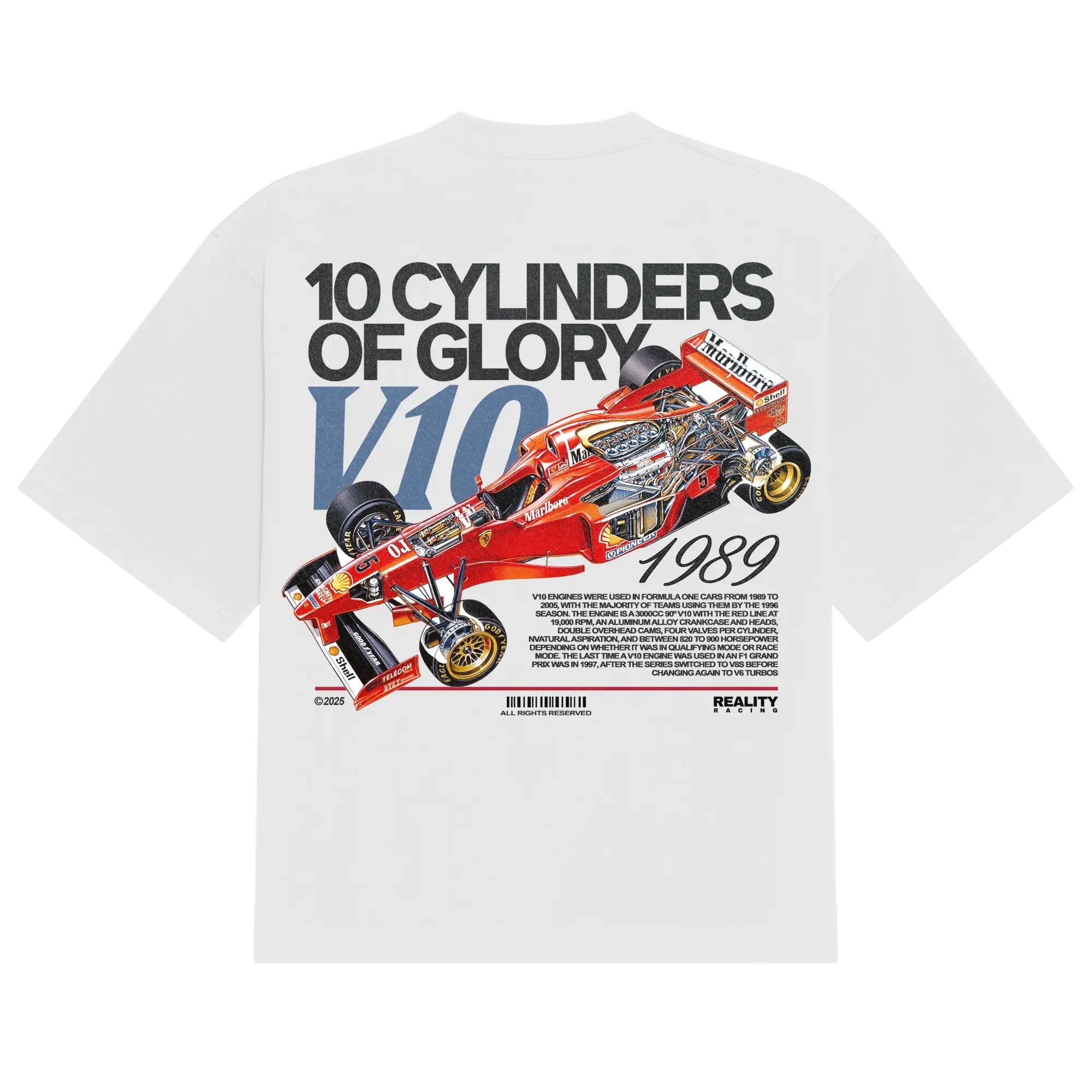10 Cylinders of Glory Tee