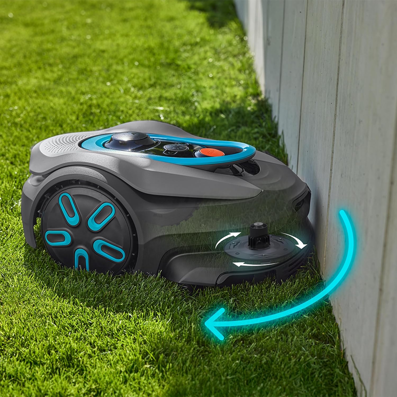 Gardena smart SILENO Sense 600 m2 Mähroboter: Technologie ohne Begrenzungskabel, Mähen mit KI, Eingebaute Kamera (19942-20)