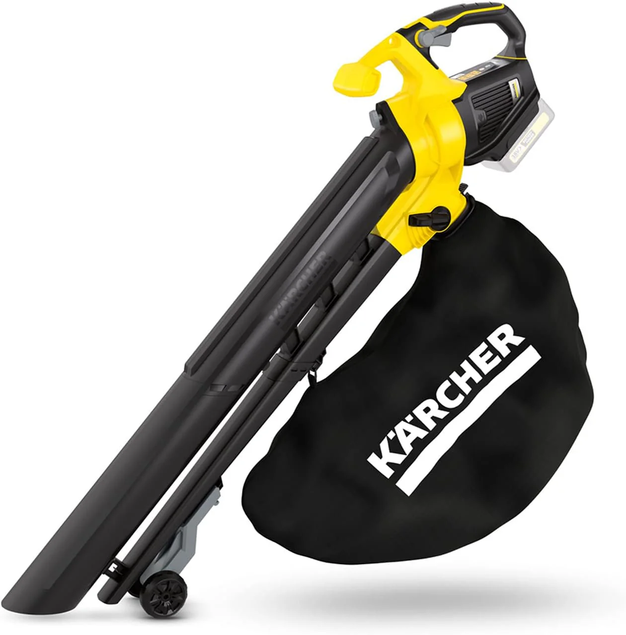 K?rcher 18 V accu bladblazer en -zuiger BLV 18-200 Battery Set, incl. 18 V/2,5 Ah accu en snellader, met mulchfunctie, luchtsnelheid: 200 km/u, opvangzak volume: 45 l, gewicht: 3,5 kg