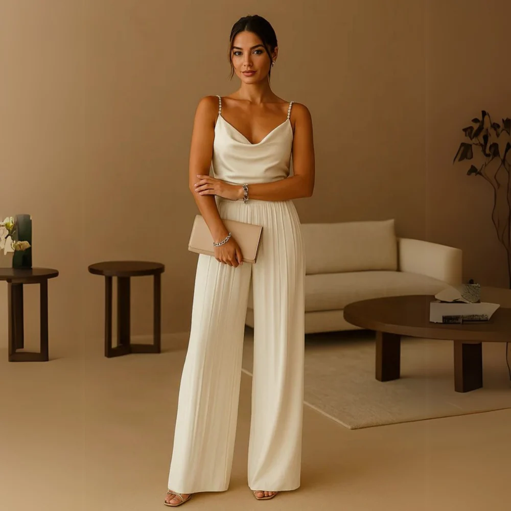 Eleganter Jumpsuit mit weitem Bein f��r festliche Anl?sse