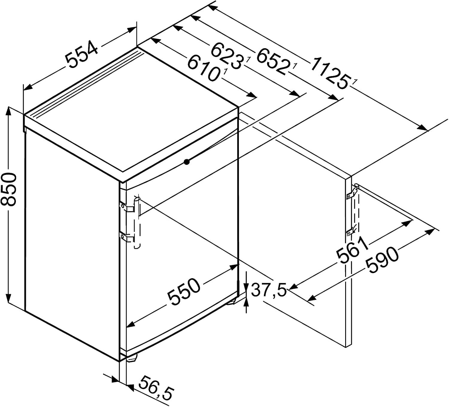 Réfrigérateur - Frigo Liebherr TP1410-22 85 Blanc