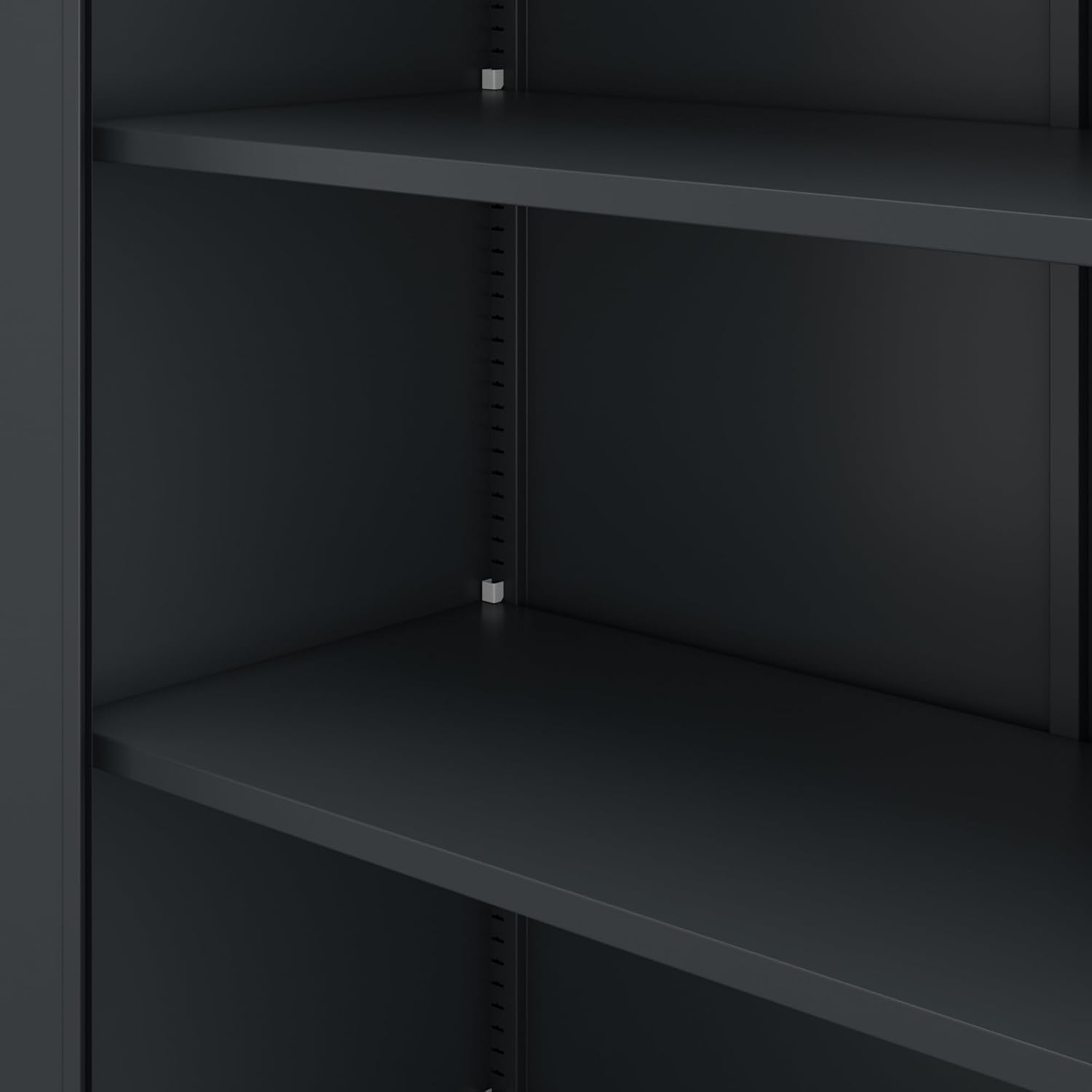 Jan Nowak Metallschrank Jan II 185 x 115 x 40 cm - Aktenschrank abschließbar mit 2 Türen, Mehrzweckschrank mit 5 Ebenen, Büroschrank aus Stahlschrank mit Pulverbeschichtung - Anthrazit