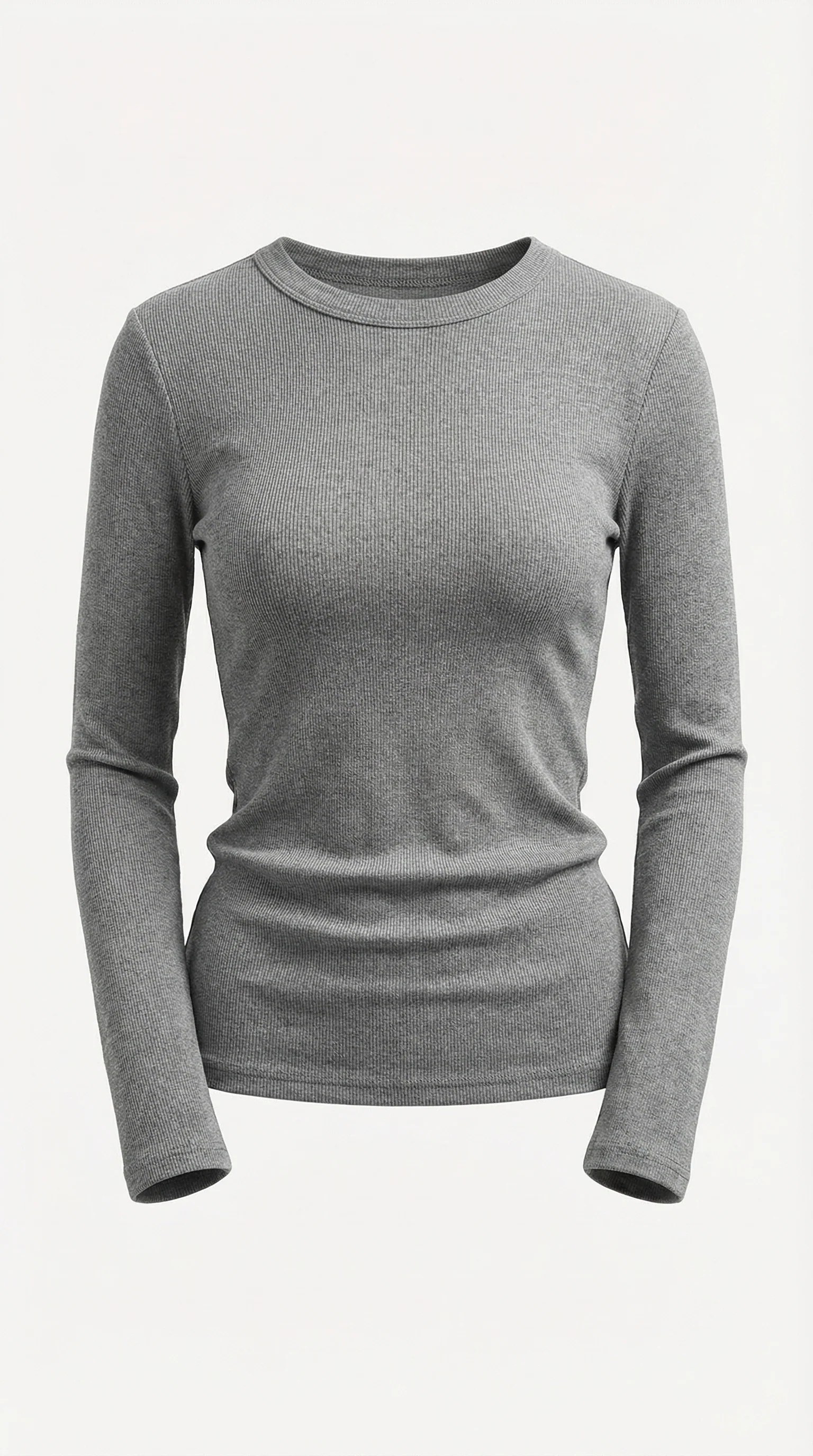 Langarmshirt mit gerippter Struktur