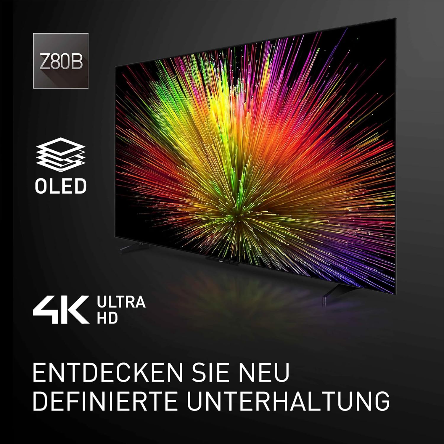 Panasonic Premium TV-55Z80BEZ, Z80B-Serie, 55 Zoll, 4K Ultra HD OLED Smart TV, 2025, Fire TV, Dolby Vision & Atmos, Game Mode Extreme, Alexa & Apple Support, Bluetooth, Schwarz