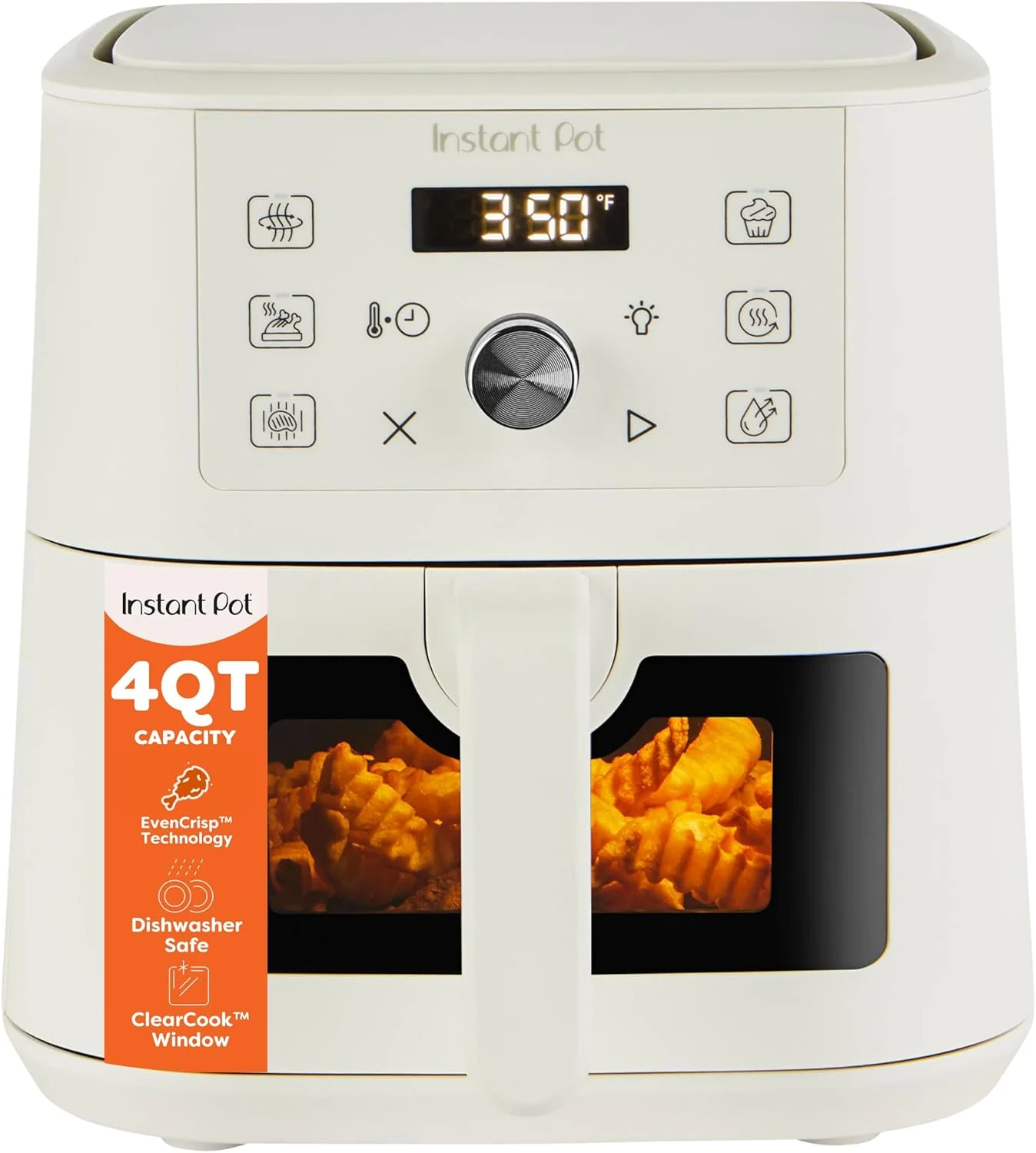 Instant Pot 10QT Air Fryer, 7-in-1 Functions with EvenCrisp Technology that Crisps, Broils