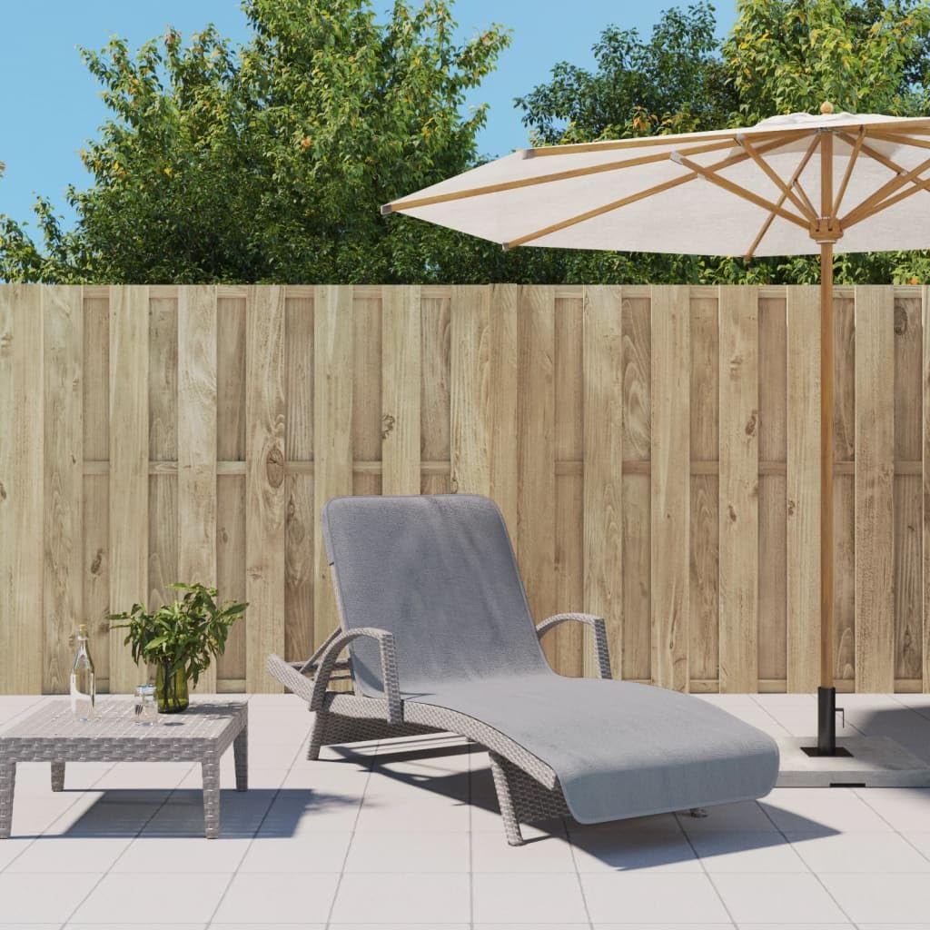 Home & Garden-Strandtücher 2 Stück grau 75x200 cm Stoff 400 GSM Möbel Wahl