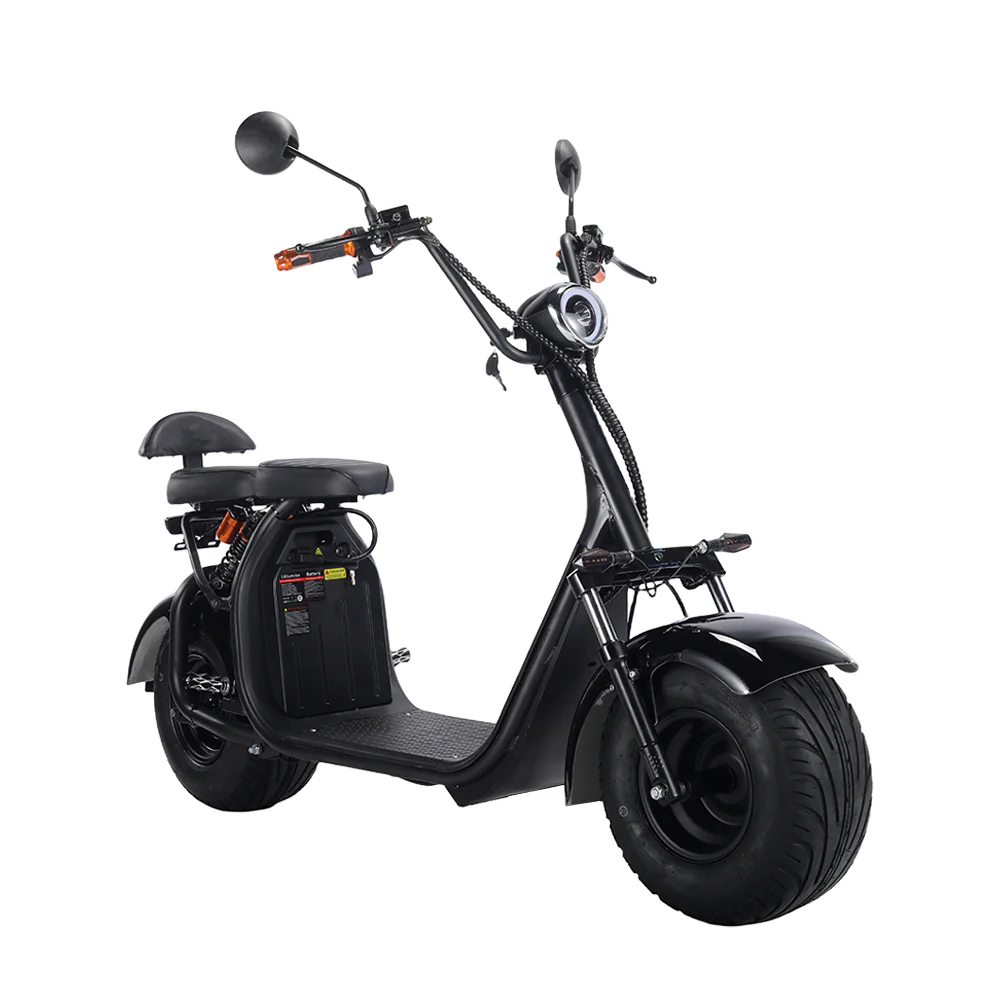 3000W 60V 12Ah Electric Scooter Off Road With Brushless Motor – Retro Style, Dual Seat, Hydraulic Disc Brakes