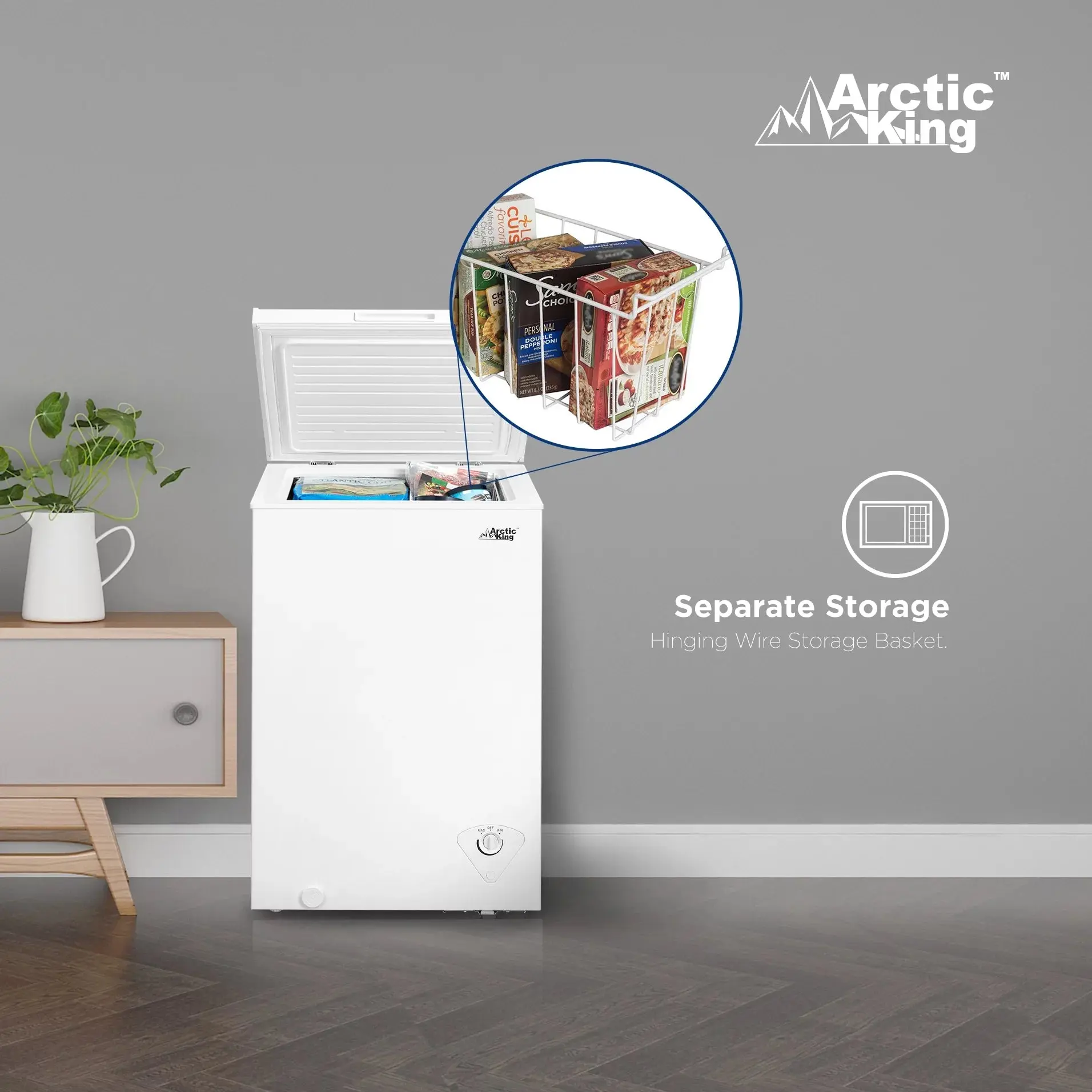 Arctic King 3.5 Cu.Ft Kistvriezer, Wit
