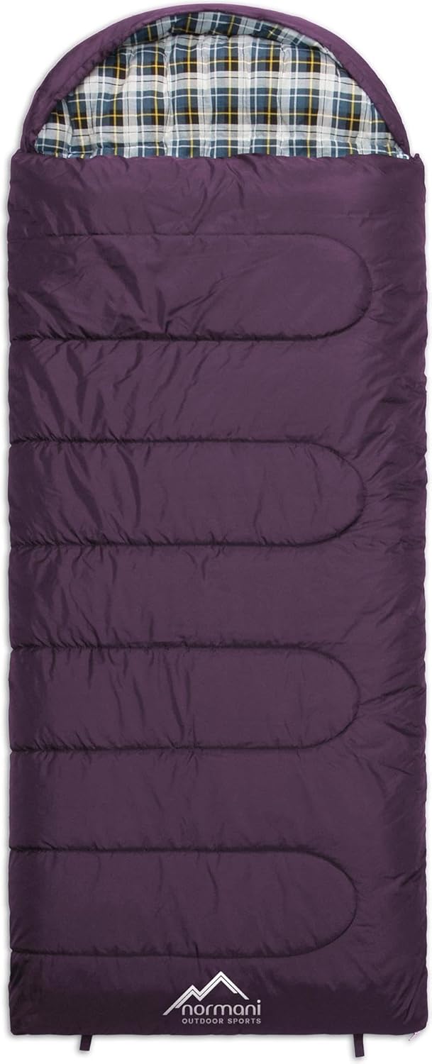 normani 4-in-1-Funktion Extrem Outdoor Schlafsack 'Antarctica' aus Nylon Rip-Stop mit 500 + 250 g/m² Hollow Fiber Füllung 220 x 90 cm