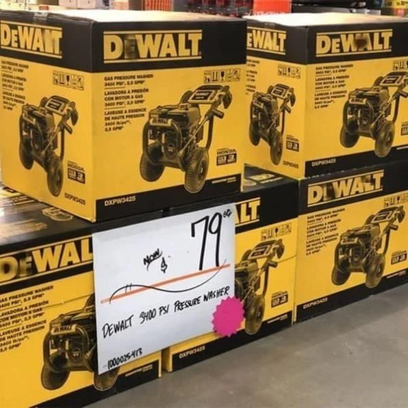 DeWalt Pressure Ready 2025 3400 PSI 2.5 GPM Cold Water Petrol Pressure Washer