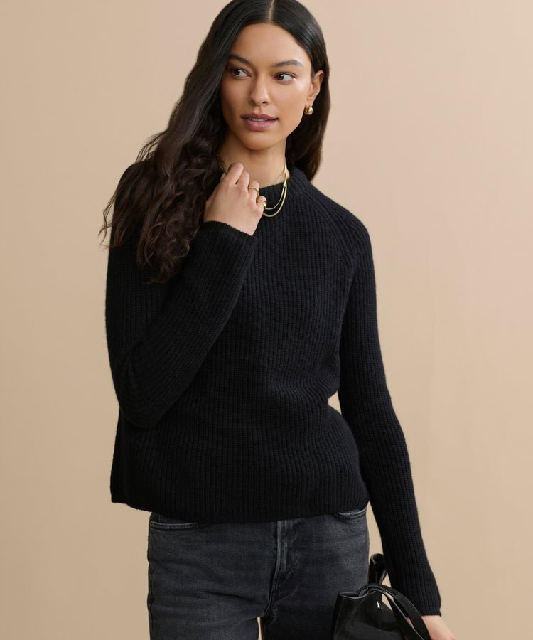 Jenni Kayne Women’s Cashmere Fisherman Sweater