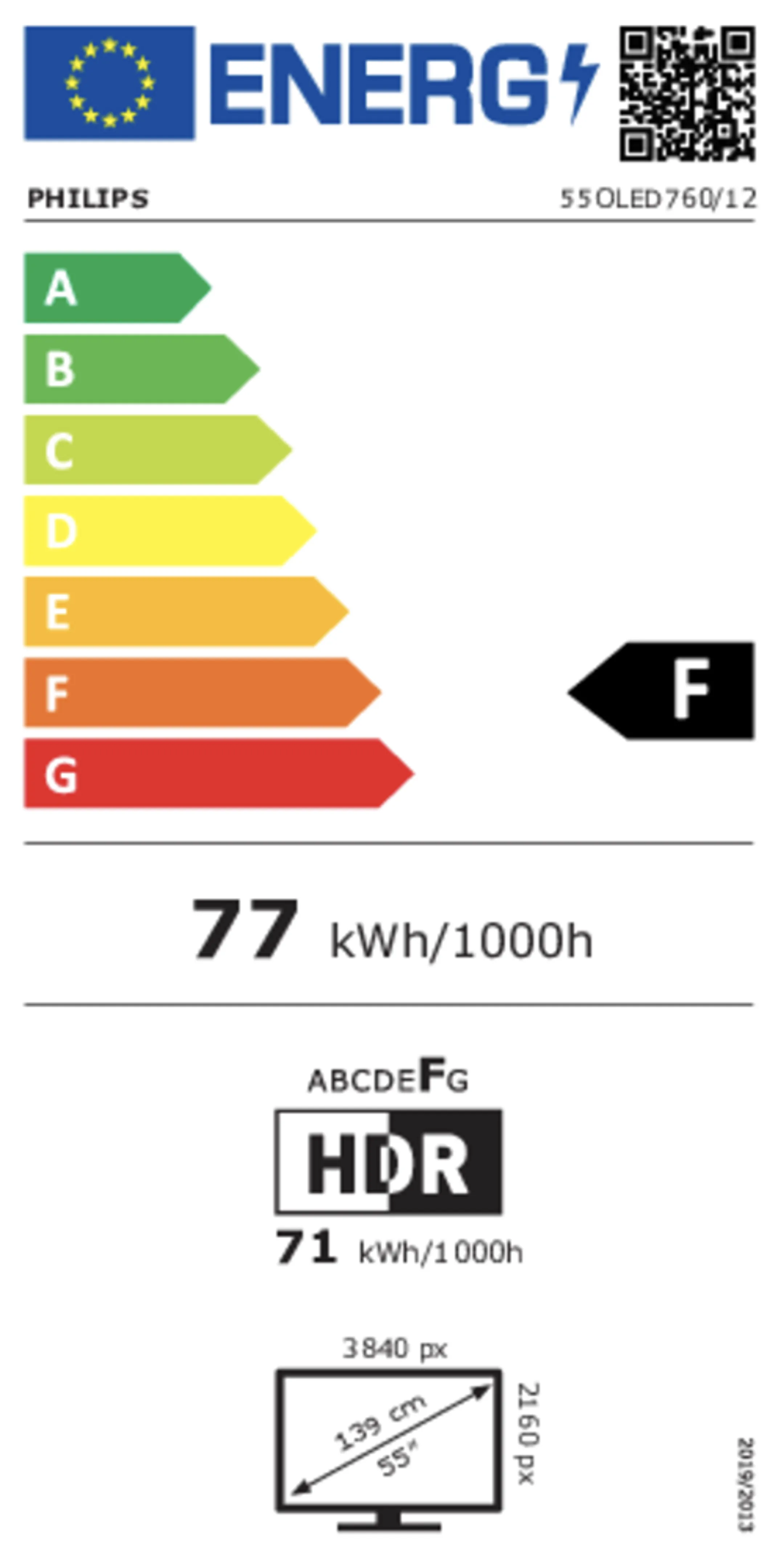 Philips OLED 4K Ambilight TV 55OLED760/12 (2025) - 55 inch