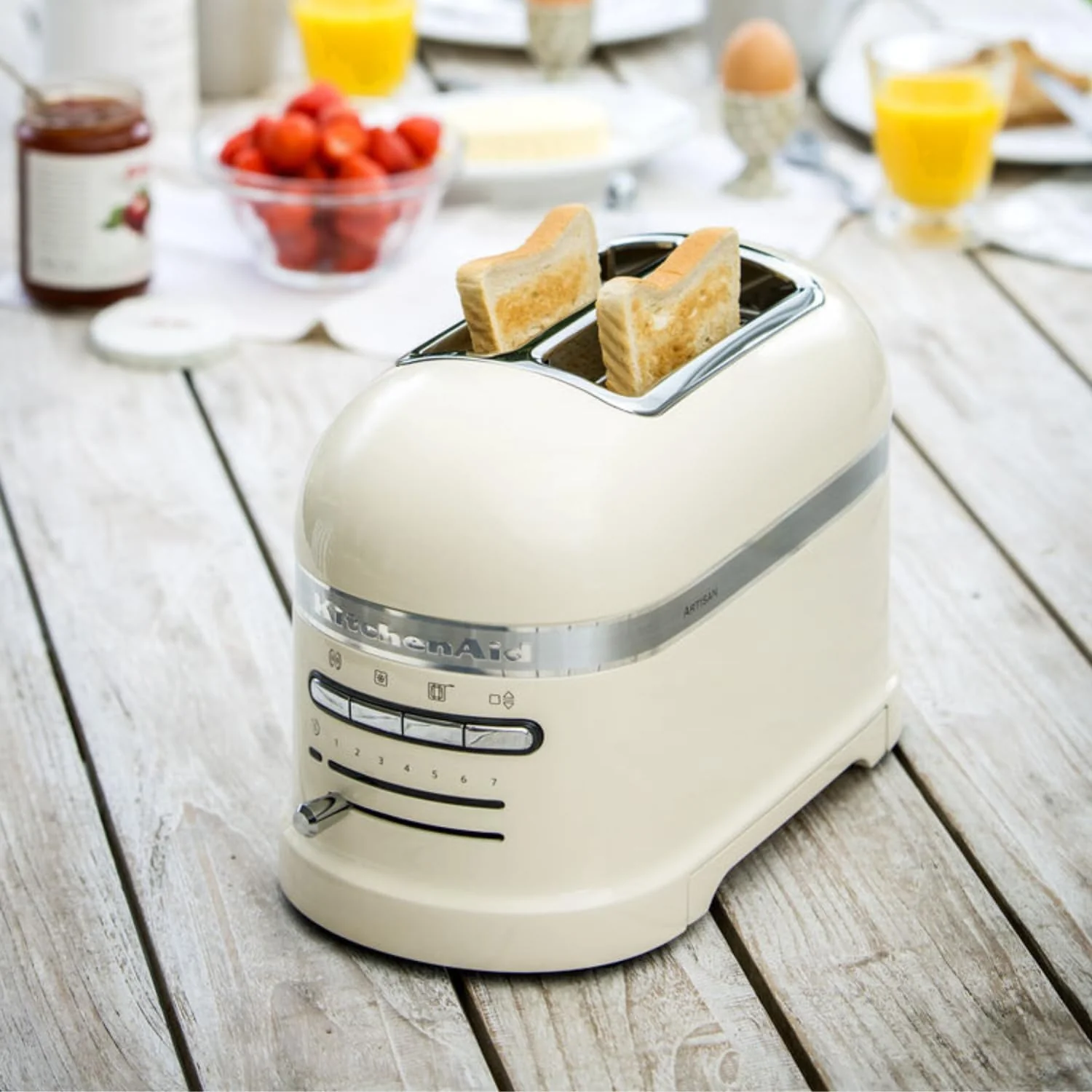 KitchenAid Toaster f��r 2 Scheiben mit Sandwich-Zange | Artisan | Retro Toast Machine | Verschiedene Funktionen und Br?unungsstufen | Gr��n