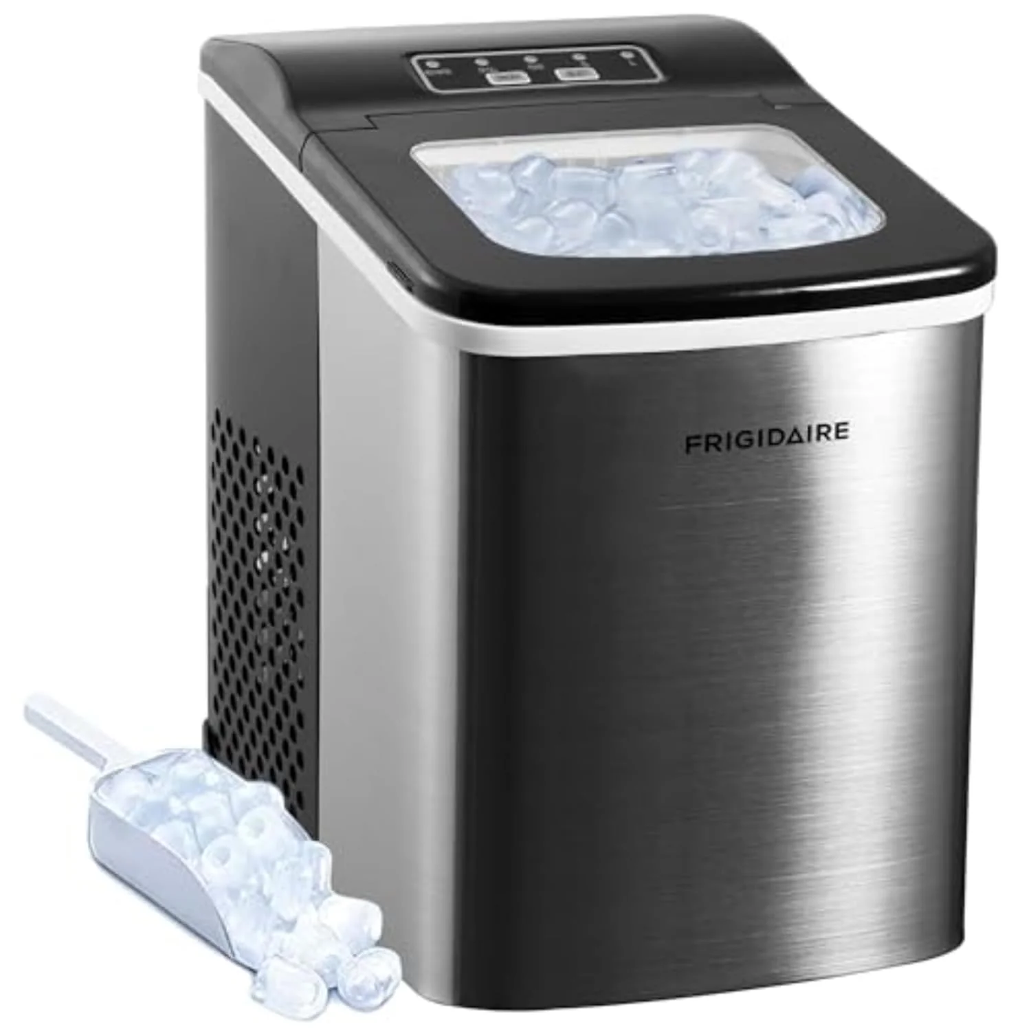 FRIGIDAIRE Gallery EFIC255 Countertop Crunchy Chewable Nugget Ice Maker. 44lbs per Day. Auto Self Cleaning. 2.0 Gen. Navy