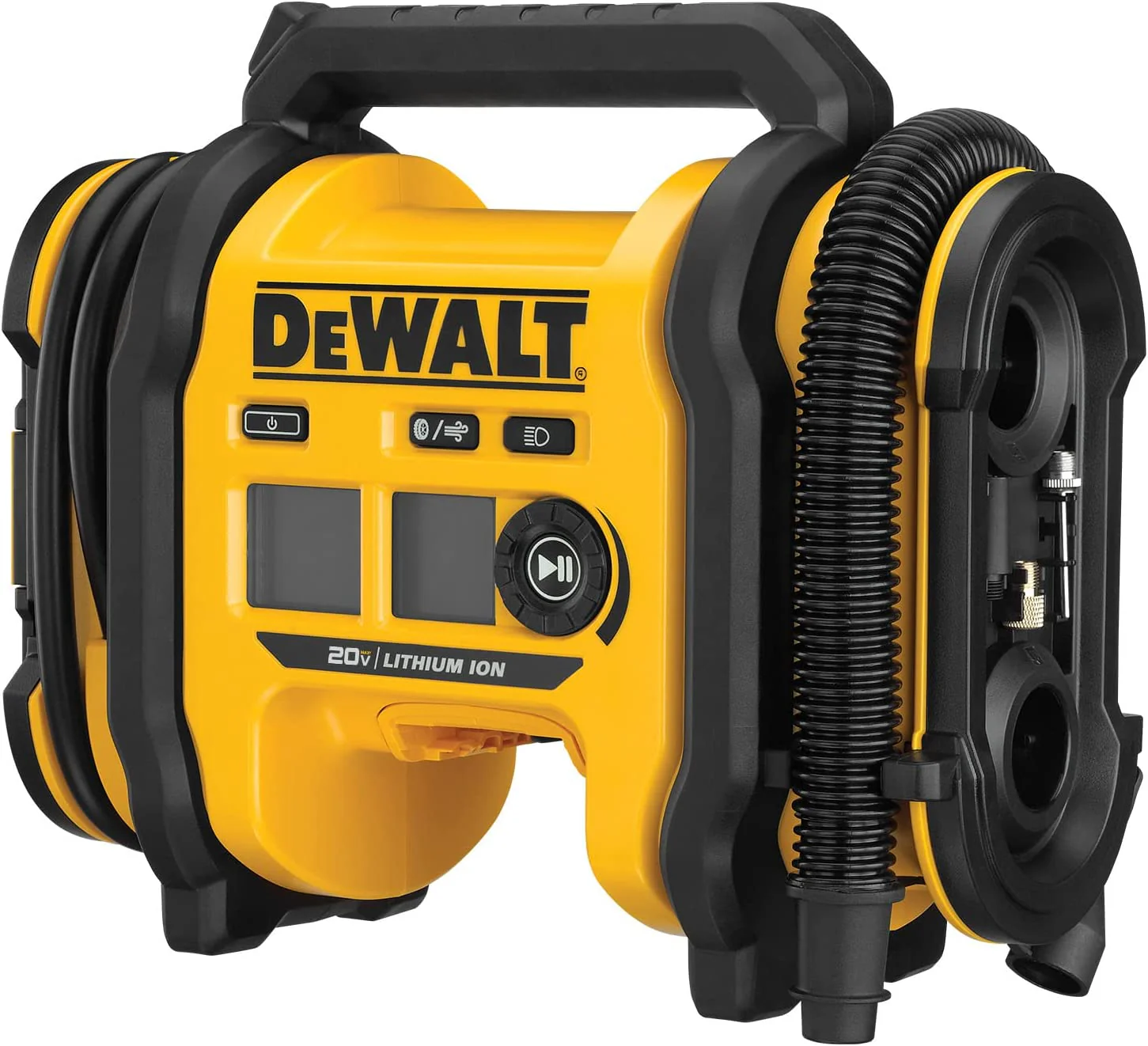 ARTIKEL# 0177 �C DEWALT 20V MAX Bandenpomp, Compact en Draagbaar, Automatische Uitschakeling, LED-Licht, Alleen Los Gereedschap (DCC020IB) �C Accu en Lader Niet Inbegrepen