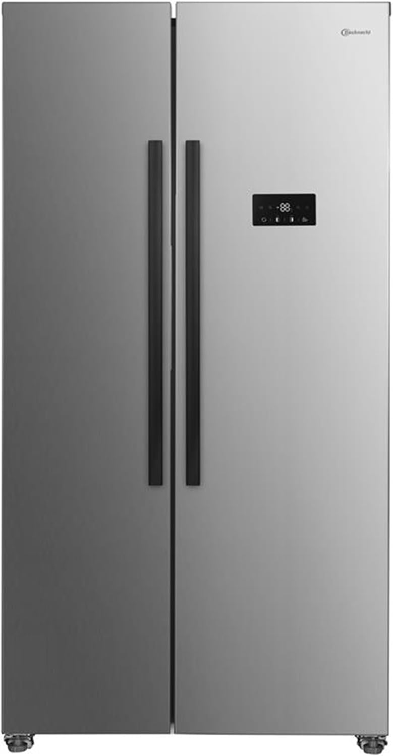 Bauknecht SBS C90 IN Side-by-Side Kühl-Gefrierkombination, 532 l, Dual Cool Total NoFrost, getrennt regelbar, Superkühlfunktion, Inverter-Kompressor, leise 39 dB, Edelstahloptik