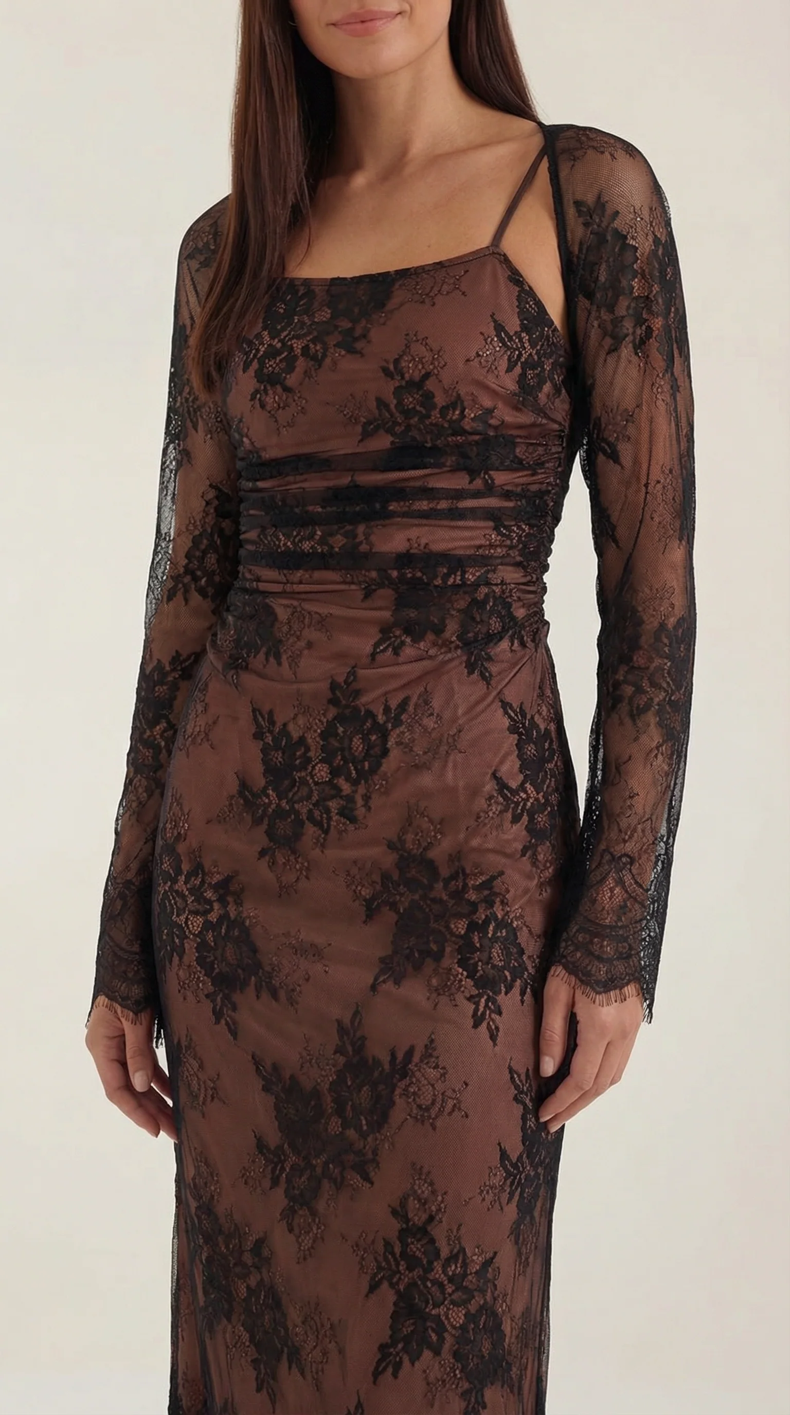 Spitzen-Maxikleid