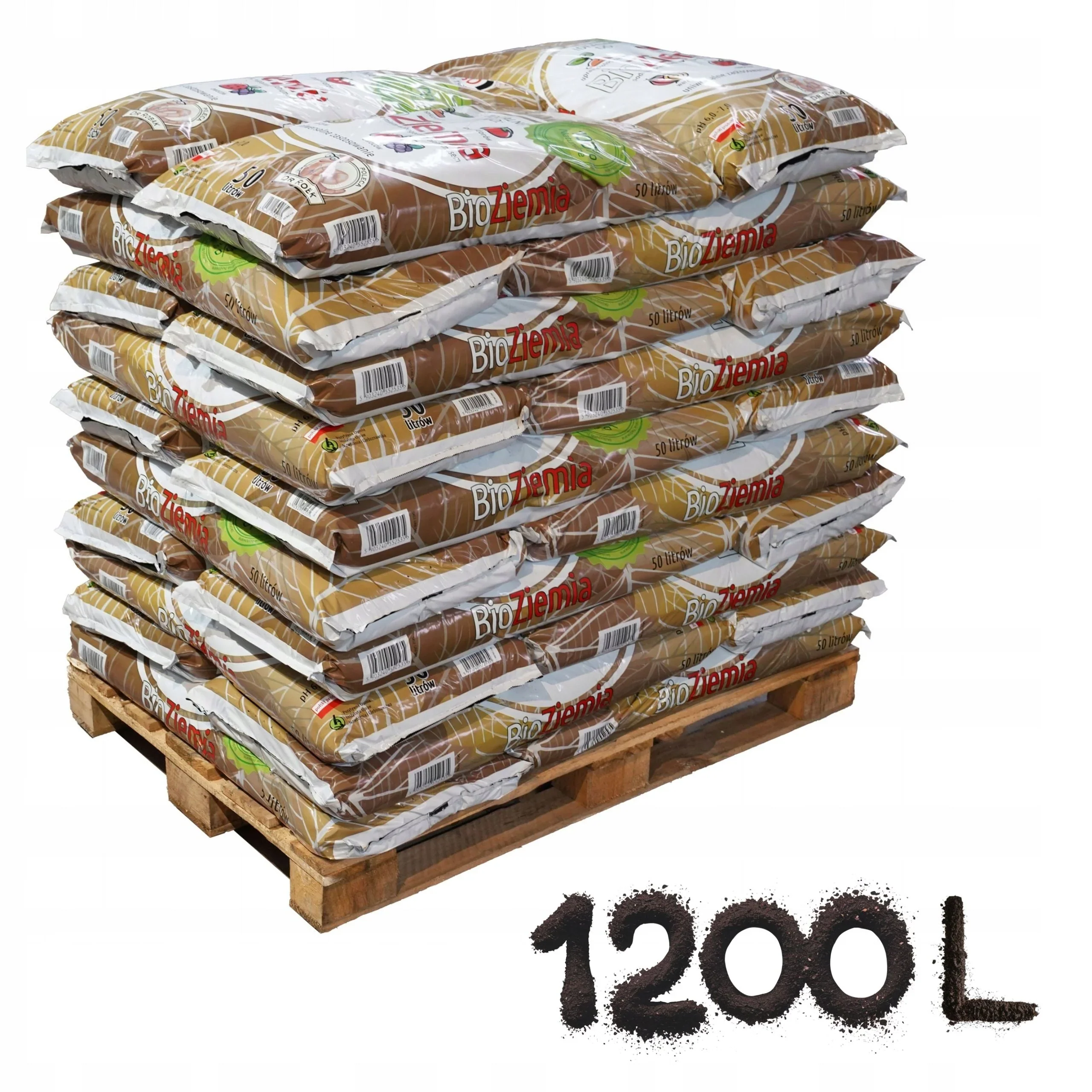 Ziemia Ogrodowa BIO Kompost 1050L do pomidorów warzyw rozsad PALETA