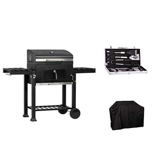 Griglia per Barbecue A Carbonella,Griglia A Carbone Cortile Affumicatore Cucina All'aperto,con Parapioggia E Kit Attrezzi per Barbecue,per Campeggio All'aperto, Patio, Giardino : Amazon.it: Giardino e giardinaggio