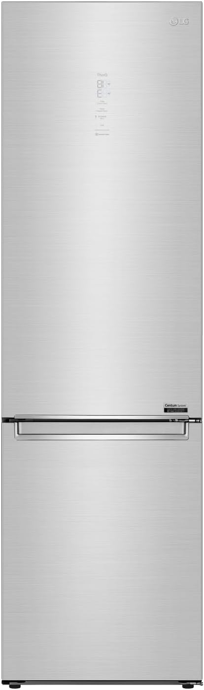 LG GBP62MCNAC Kühl-Gefrierkombi – 384 L, Energieeffizienz A, Total NoFrost, DoorCooling+, niedriger Geräuschpegel, modernes Design in Anthrazit Schwarz, 59,5 x 67,5 x 203 cm