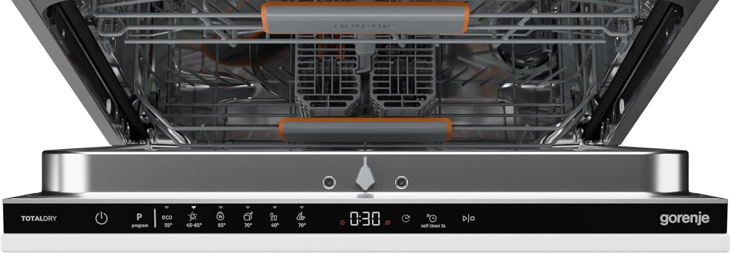 Gorenje GV663A66 Geschirrspüler/Einbaugerät FRONT NICHT ENTHALTEN/Made in EU/60 breite/16 Maßgedecke/8 Programme/TotalDry/Nachtprogramm/Status LED Licht/EEK: A-10%/Einbaumaße (HxBxT): 82 x 60 x 55,5cm
