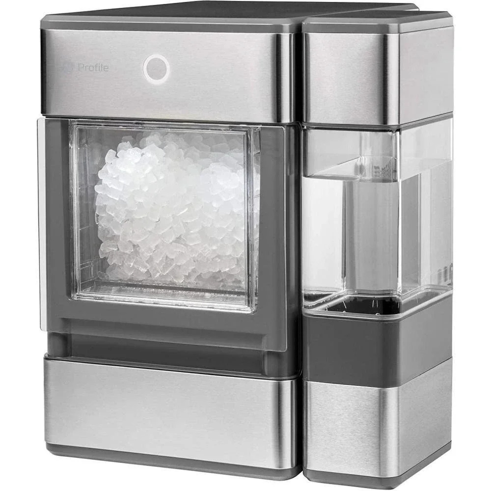 2025 Profile OPAL01GEPKT Opal | Countertop Nugget Ice Maker, Stainless Steel Wrap with Gray Accents & LED Lighting