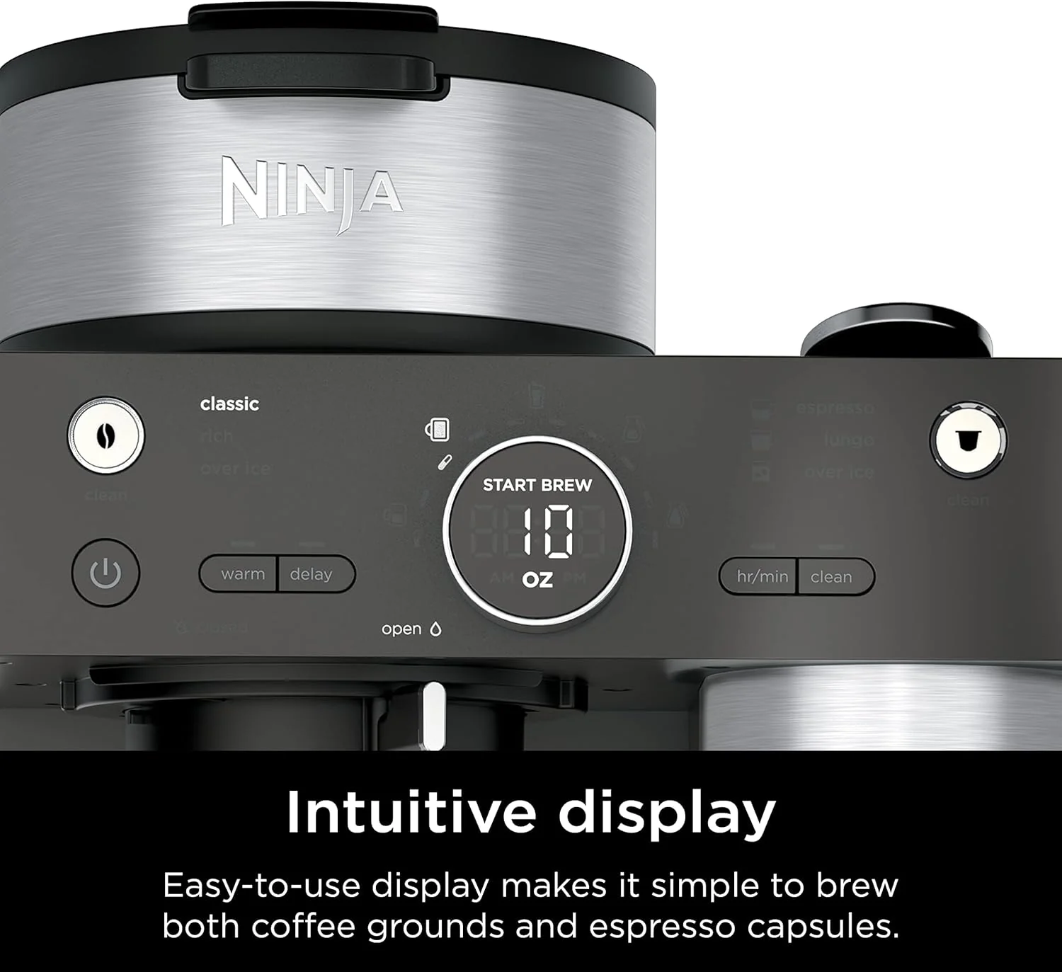 Ninja Espresso & Coffee Maker & Barista System, 3 Espresso Brew Styles