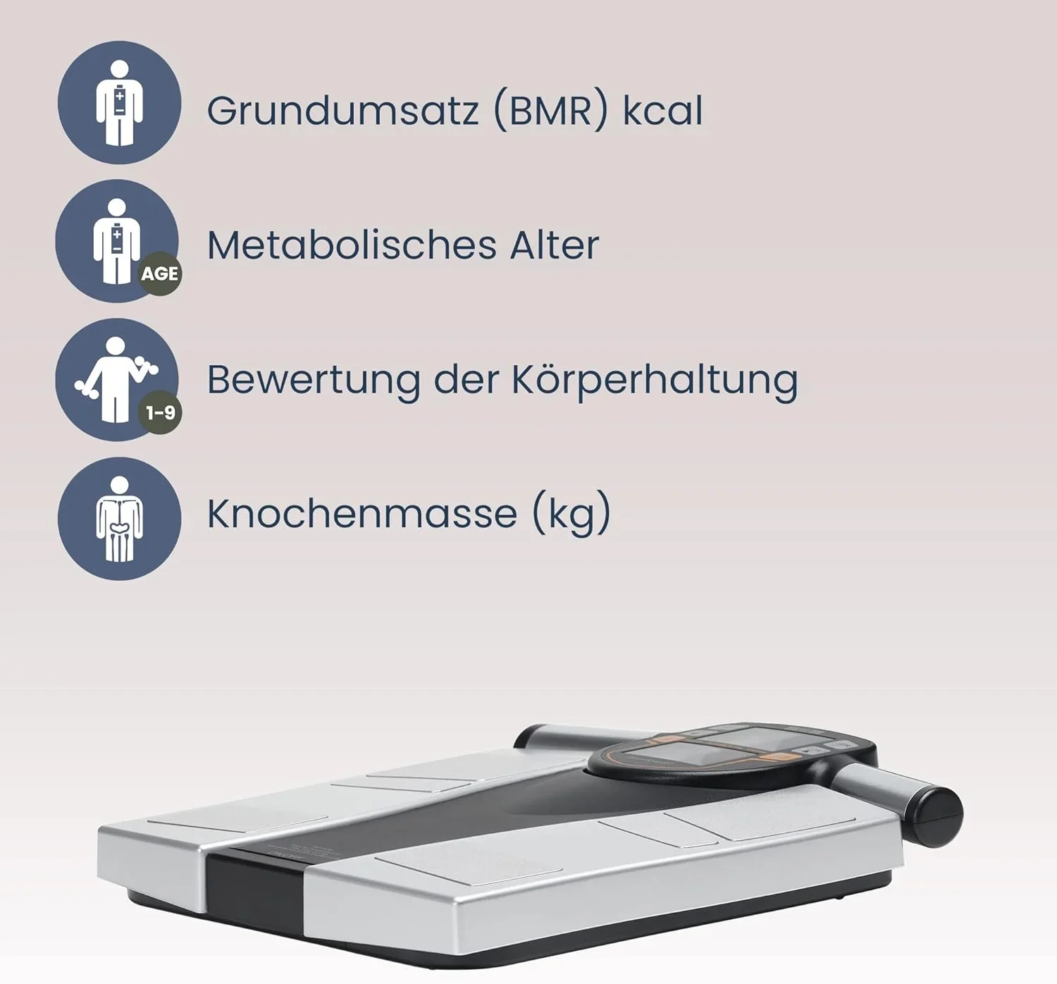 TANITA BC-545N Segment-K?rperzusammensetzungswaage On Screen Messwerte pro K?rperteil 10 Messungen Silber | 1er pack