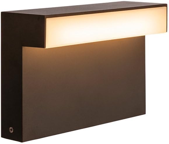 SLV Stehleuchte L-LINE OUT 30 FL/LED Außen-Beleuchtung für Wege, Wände, Eingänge, Outdoor Garten-Lampe / IP65 11.5W 810lm anthrazit, 1003536
