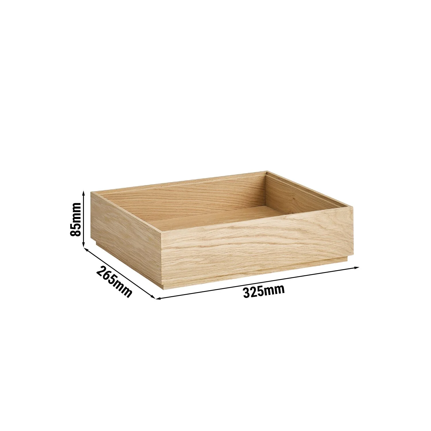 Trekasse - VALO - i eik (oljet) - GN 1/2 - H?yde: 85 mm