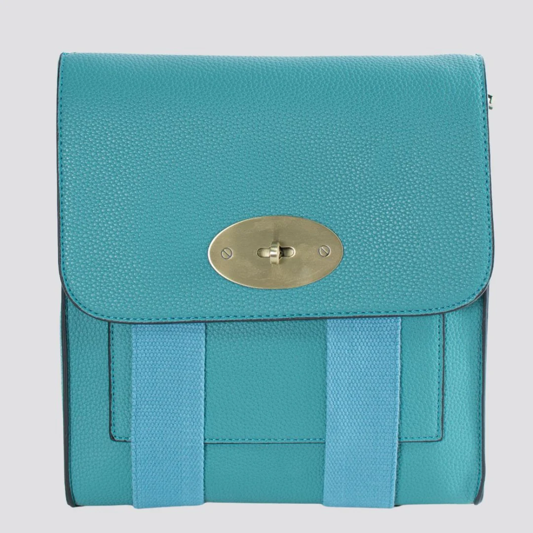 Lily Crossbody Messenger Bag | Teal