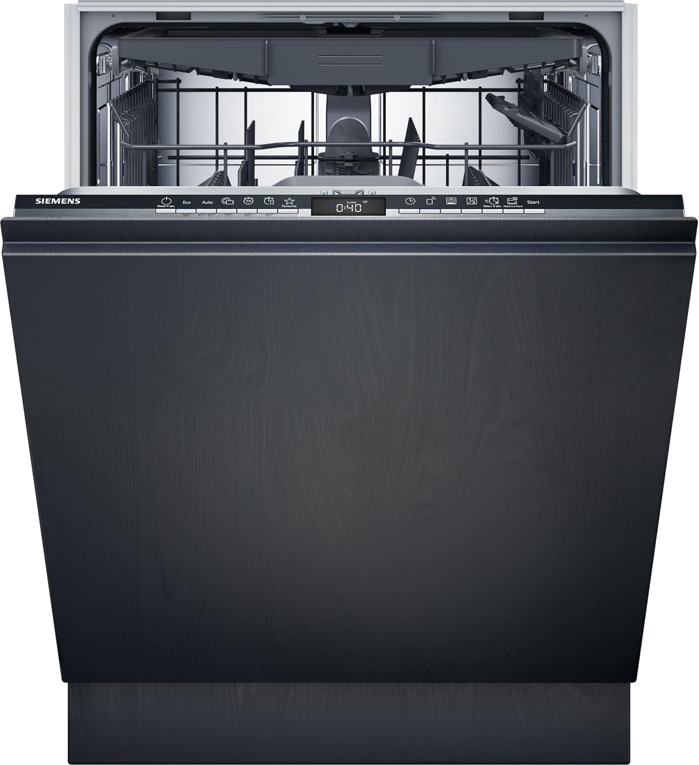 Siemens SN63EX06VE, iQ300 Smarter Geschirrspüler, Vollintegrierte Spülmaschine, 60 cm, Besteckschublade, Extra leise, varioSpeed, Automatische Türöffnung, Dreifach rackMatic, infoLight, intesiveZone