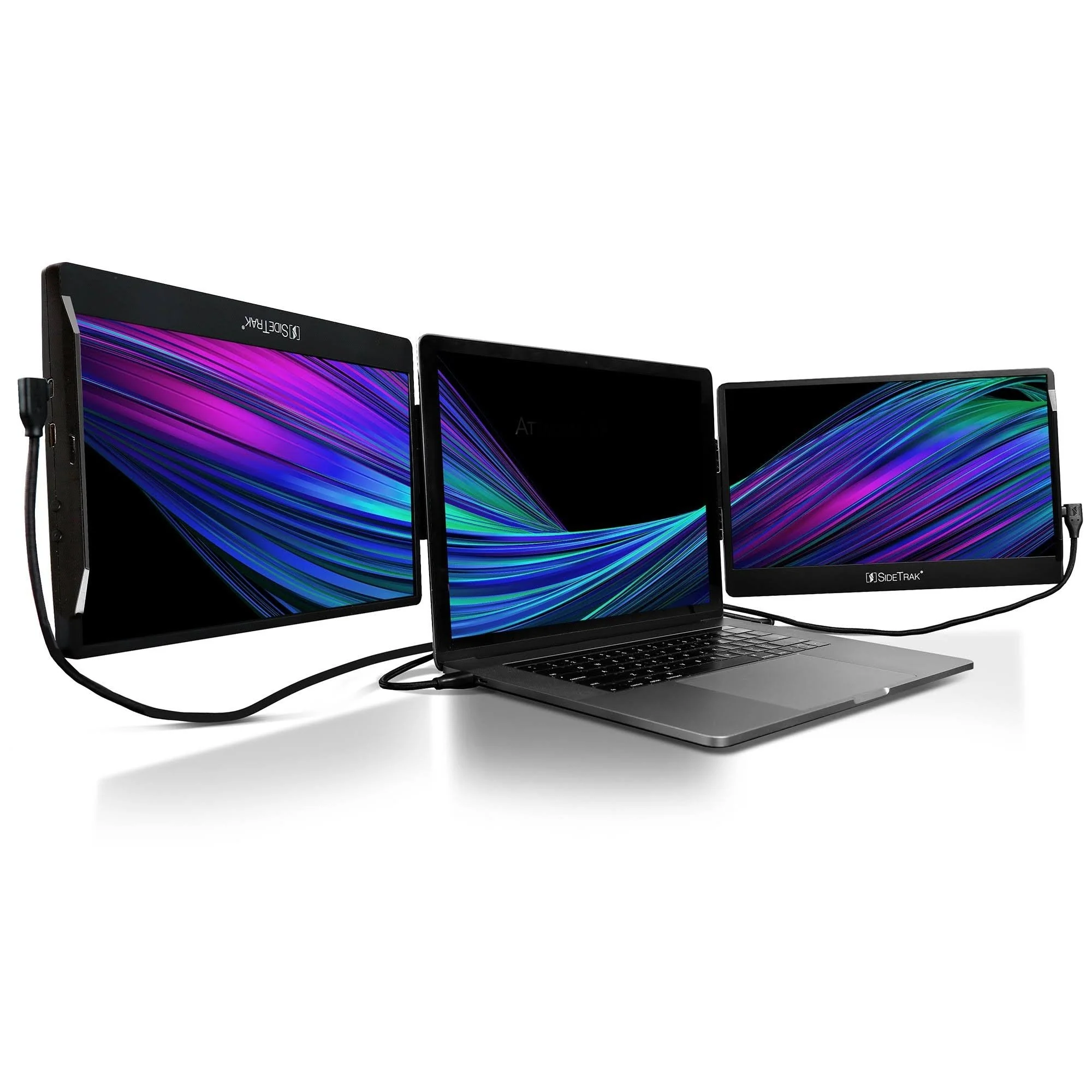SideTrak Swivel Triple Portable 12.5x22 Monitor 2-Pack - Black 82868419