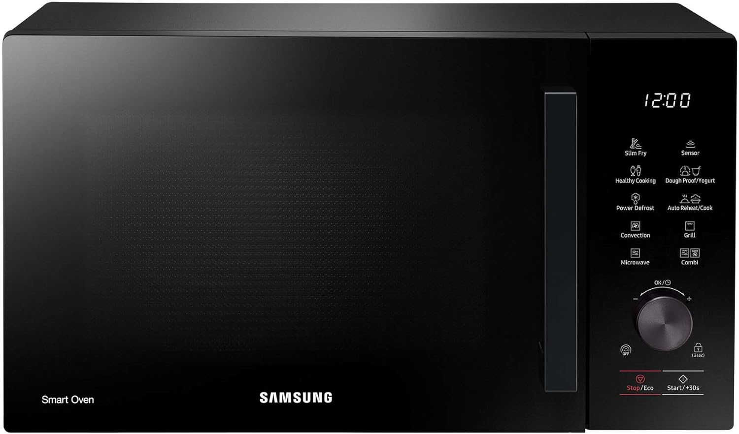 MC28A5137KK/E1 Kombi-Mikrowelle mit Grill und Heißluft, 900 W, 28 l Garraum, AirFry, Power Defrost, Kratzfester Keramik-Emaille-Inneraum, Schwarz