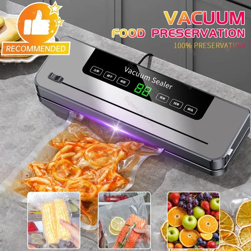 Electric Vacuum Sealer with Built-In Cutter