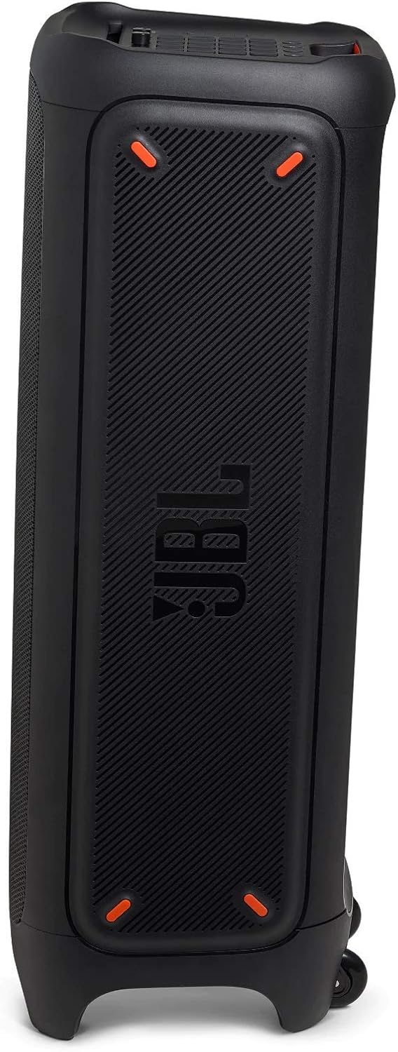 JBL PartyBox 710 - Schwarz �C Trag - und rollbarer Bluetooth Party-Lautsprecher mit Lichteffekten �C Spritzwassergesch��tzte, mobile Musikbox