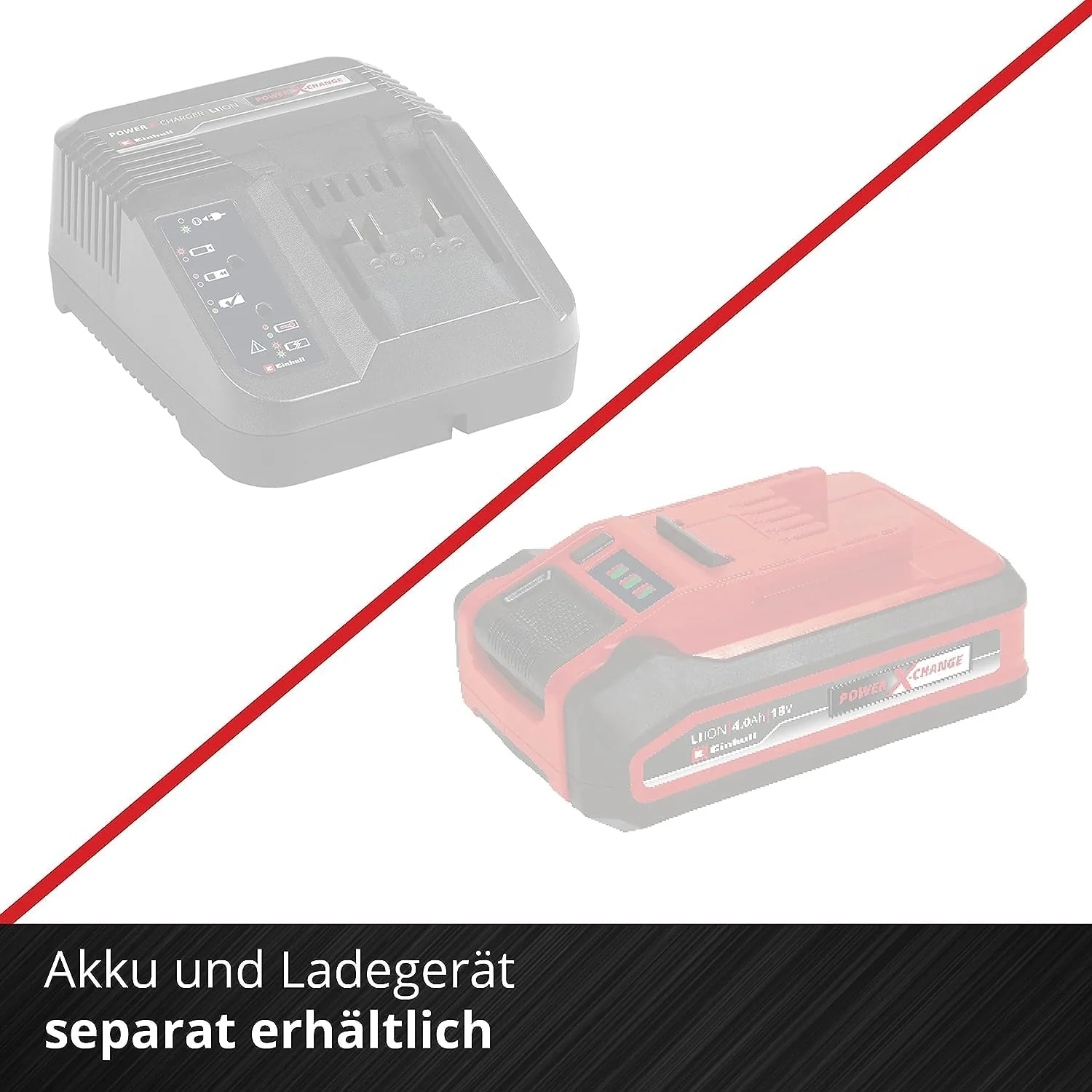 Einhell Akku-Sense AGILLO 18/200 Power X-Change (Lithium Ionen, 18V, 7.500 Umdrehungen/Min., Faden m. Tippautomatik/3-Zahn-Messer, Front-Motor, Bike-Handle, ohne Akku u. Ladegerät)